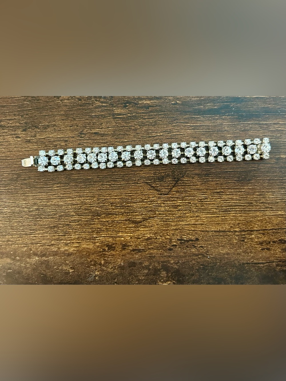 Crystal-Embellished Silver-Tone Bracelet